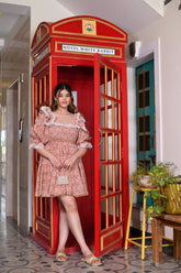 Bridgerton Style Lace Featured Short Dress